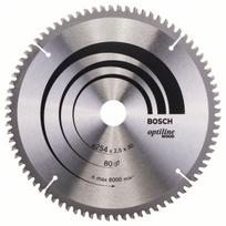 Pjovimo diskas medienai Bosch OPTILINE WOOD; 254x2,5x30,0 mm; Z80; 15°