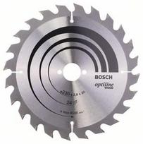 Pjovimo diskas medienai Bosch OPTILINE WOOD; 230x2,8x30,0 mm; Z24; 15°