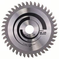 Pjovimo diskas medienai Bosch MULTI MATERIAL; 130x2x20,0 mm; Z42; -5°