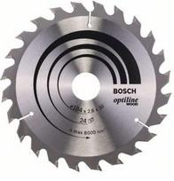 Pjovimo diskas medienai Bosch OPTILINE WOOD; 184x2,6x30,0 mm; Z24; 15°