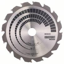Pjovimo diskas medienai Bosch CONSTRUCT WOOD; 230x2,8x30,0 mm; Z16; 12°