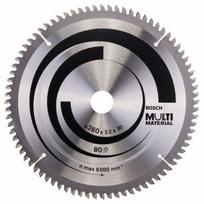 Pjovimo diskas medienai Bosch MULTI MATERIAL; 260x3,2x30,0 mm; Z80; -5°