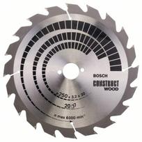 Pjovimo diskas medienai Bosch CONSTRUCT WOOD; 250x3,2x30,0 mm; Z20; 15°
