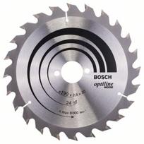 190 x 30 pjovimo diskas - Pjovimo diskas medienai Bosch OPTILINE WOOD; 190x2,6x30,0 mm; Z24; 15° - 1 nuotrauka