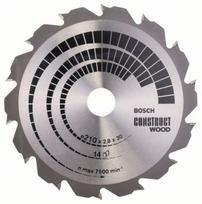 Pjovimo diskas medienai Bosch CONSTRUCT WOOD; 210x2,8x30,0 mm; Z14; 12°