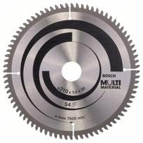 Pjovimo diskas medienai Bosch MULTI MATERIAL; 210x2,5x30,0 mm; Z80; -5°