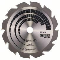 Pjovimo diskas medienai Bosch CONSTRUCT WOOD; 190x2,6x20,0 mm; Z12; 12°