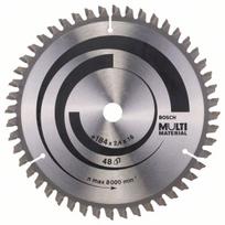 Pjovimo diskas medienai Bosch MULTI MATERIAL; 184x2,4x16,0 mm; Z48; -5°