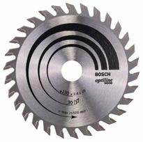 Pjovimo diskas medienai Bosch OPTILINE WOOD; 130x2,4x20,0 mm; Z30; 15°
