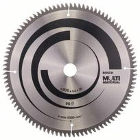 pjovimo diskas 305 - Pjovimo diskas medienai Bosch MULTI MATERIAL; 305x3,2x30,0 mm; Z96; -5° - 1 nuotrauka