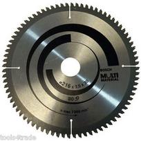 pjovimo diskas medienai - Pjovimo diskas medienai Bosch MULTI MATERIAL; 216x2,5x30,0 mm; Z60; -5° - 1 nuotrauka