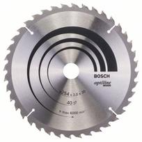 Pjovimo diskas medienai Bosch OPTILINE WOOD; 254x2x30,0 mm; Z40; 10°