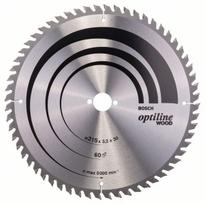 Pjovimo diskas medienai Bosch OPTILINE WOOD; 315x3,2x30,0 mm; Z60; 10°