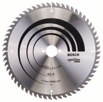 Pjovimo diskas medienai Bosch OPTILINE WOOD; 250x3,2x30,0 mm; Z60; 15°