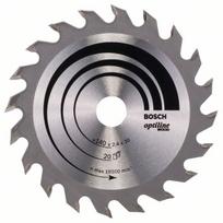 Pjovimo diskas medienai Bosch OPTILINE WOOD; 140x2,4x20,0 mm; Z20; 15°