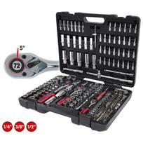 ks tools irankiu rinkinys - CHROMEplus, 1/4+3/8+1/2'' 195 vnt.., KS Tools - 1 nuotrauka