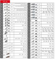 ks tools irankiu rinkinys - CHROMEplus, 1/4+3/8+1/2'' 195 vnt.., KS Tools - 2 nuotrauka