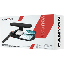 charger pakrovejas - Įkroviklis Canyon CNS-WCS501B, AC/Qi - 2 nuotrauka