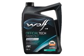 Variklinėje alyvoje WOLF OFFICIAL TECH 0W20 C6 F 5L C6-16,API SP MB 229.71