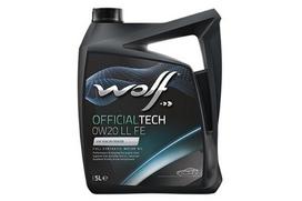 Variklinėje alyvoje WOLF OFFICIALTECH 0W20 LL FE 5L VW508.00/509.00 TL 52 577