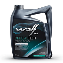 Variklio alyva WOLF OFFICIALTECH 0W20 MS-V 5L