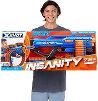 xshot - Žaislinis šautuvas su kulkomis Zuru X-Shot Insanity Mad Mega Barrel, 84 cm - 1 nuotrauka