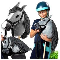 arklys - Apžergiamas arklys Hobby Horse Skippi, pilkas - 2 nuotrauka