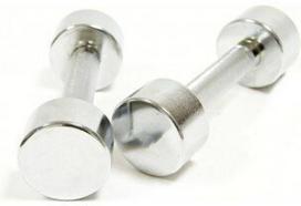 Hanteliai Spartan Chrome, 2 x 1 kg