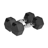 rebel active hanteliai - Gumuoti ketaus hanteliai Rebel Active Hex 2x6kg - 1 nuotrauka