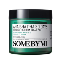 veido prausiklis - SOME BY MI AHA BHA PHA 30 Days Miracle Truecica Clear Pads - 3 nuotrauka