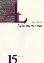 Archivum Lituanicum 15
