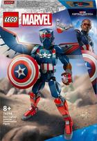 lego marvel super heroes - 76296 LEGO® Marvel Naujojo Kapitono Amerikos konstruojama figūrėlė - 1 nuotrauka