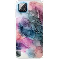 samsung galaxy a12 deklas - Fusion Accessories "Marble Silicone Case Galaxy A12" Design H - 1 nuotrauka