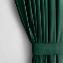 Naktinė užuolaida Velvet, žalios, 140 cm x 270 cm