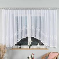 Paruoštos žakardinės užuolaidos BAKARO 520x160cm baltos spalvos