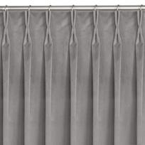 Homede Užuolaidos VELVET FLEX 75 Pilkos spalvos 135x225 - Atgauk 20%