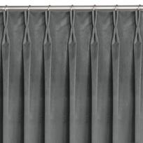 Homede Užuolaidos VELVET FLEX 75 CHARCOAL 265x270 - Atgauk 20%