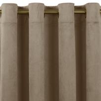 Homede Užuolaidos VELVET EYELETS G BEIGE 135x245 - Atgauk 20%