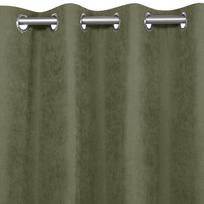 Homede Užuolaidos CHENILLE EYELETS S OLIVE 140x300 - Atgauk 20%