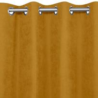 Homede Užuolaidos CHENILLE EYELETS S MUSTARD 140x175 - Atgauk 20%