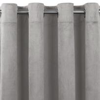 Homede Užuolaidos VELVET EYELETS S PILKA 135x270 - Atgauk 20%
