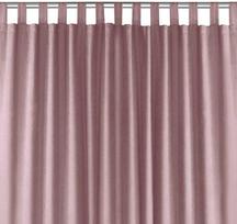 Homede Užuolaidos CHENILLE TAB ROSE 140x175 - Atgauk 20%
