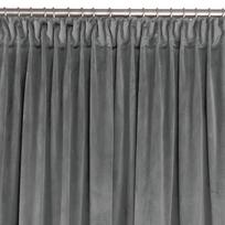 Homede Užuolaidos VELVET PLEAT D 75 CHARCOAL 265x245 - Atgauk 20%