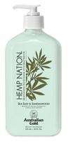 idegio sviestas - Drėkinantis kūno kremas su jūros druska ir sandalmedžiu AUSTRALIAN GOLD HEMP NATION Sea Salt & Sandalwood Moisturizing Tan 535ml - 2 nuotrauka
