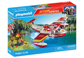PLAYMOBIL Action Heroes, Gaisrininkų lėktuvas su gėsinimo funkcija 71463