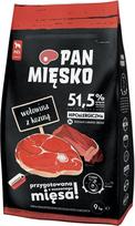 Sausas šunų maistas Pan Miesko Adult, jautiena/ožkos mėsa, 20 kg