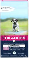 Sausas šunų maistas Eukanuba Grain Free Puppy, žuvis, 12 kg