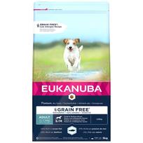 Sausas šunų maistas Eukanuba Grain Free, žuvis, 3 kg