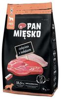 Sausas šunų maistas Pan Miesko, kalakutiena/veršiena, 9 kg