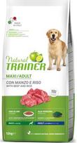 Sausas šunų maistas Natural Trainer Adult Maxi Beef, jautiena/ryžiai, 12 kg